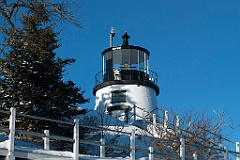 Walkway to Owls Head Light After Snowstorm